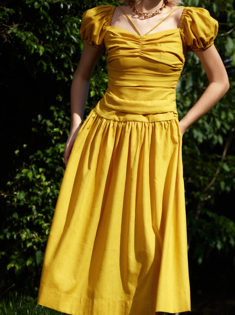 'Macaroon' Linen Dress