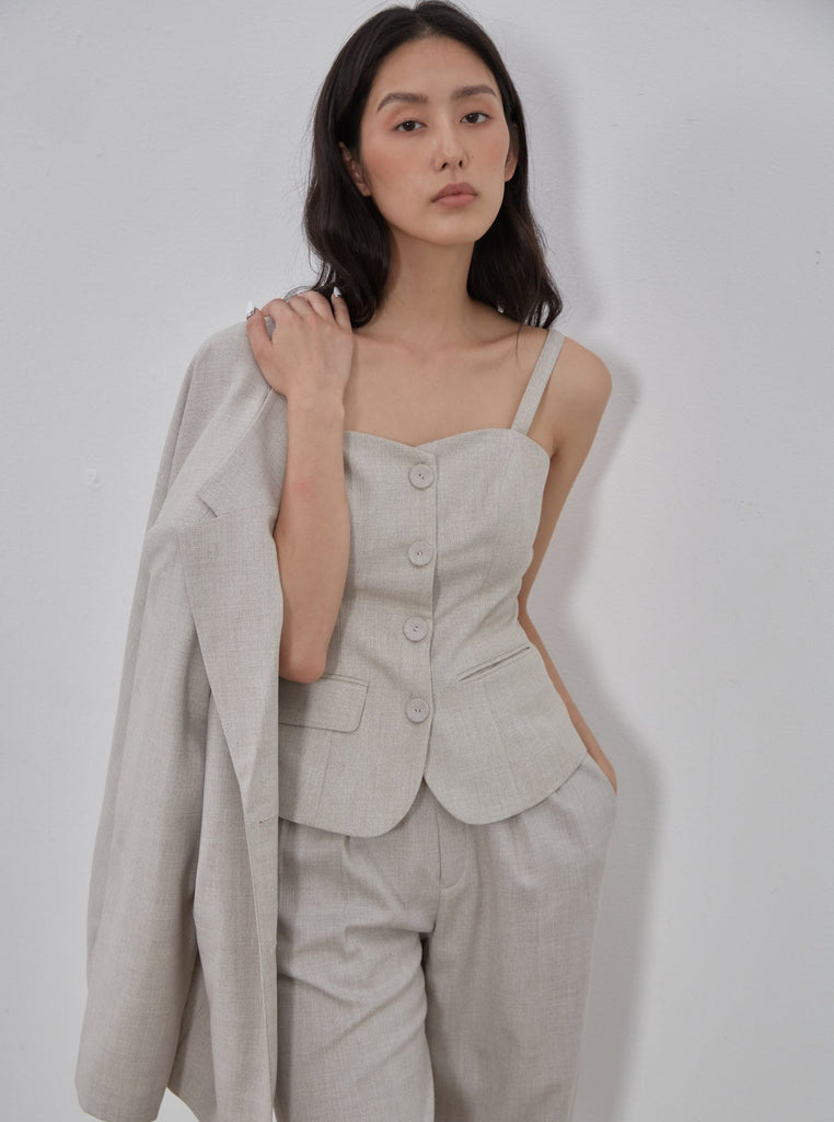 'Bergdorf' Linen Waistcoat